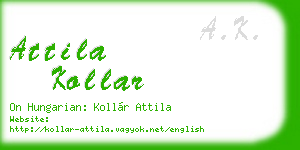 attila kollar business card